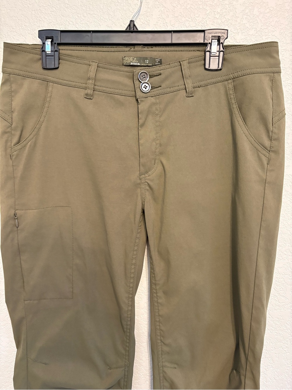 prAna Women’s Hiking Size 12 Olive Green Utility Stretch Pants - Picture 3 of 15